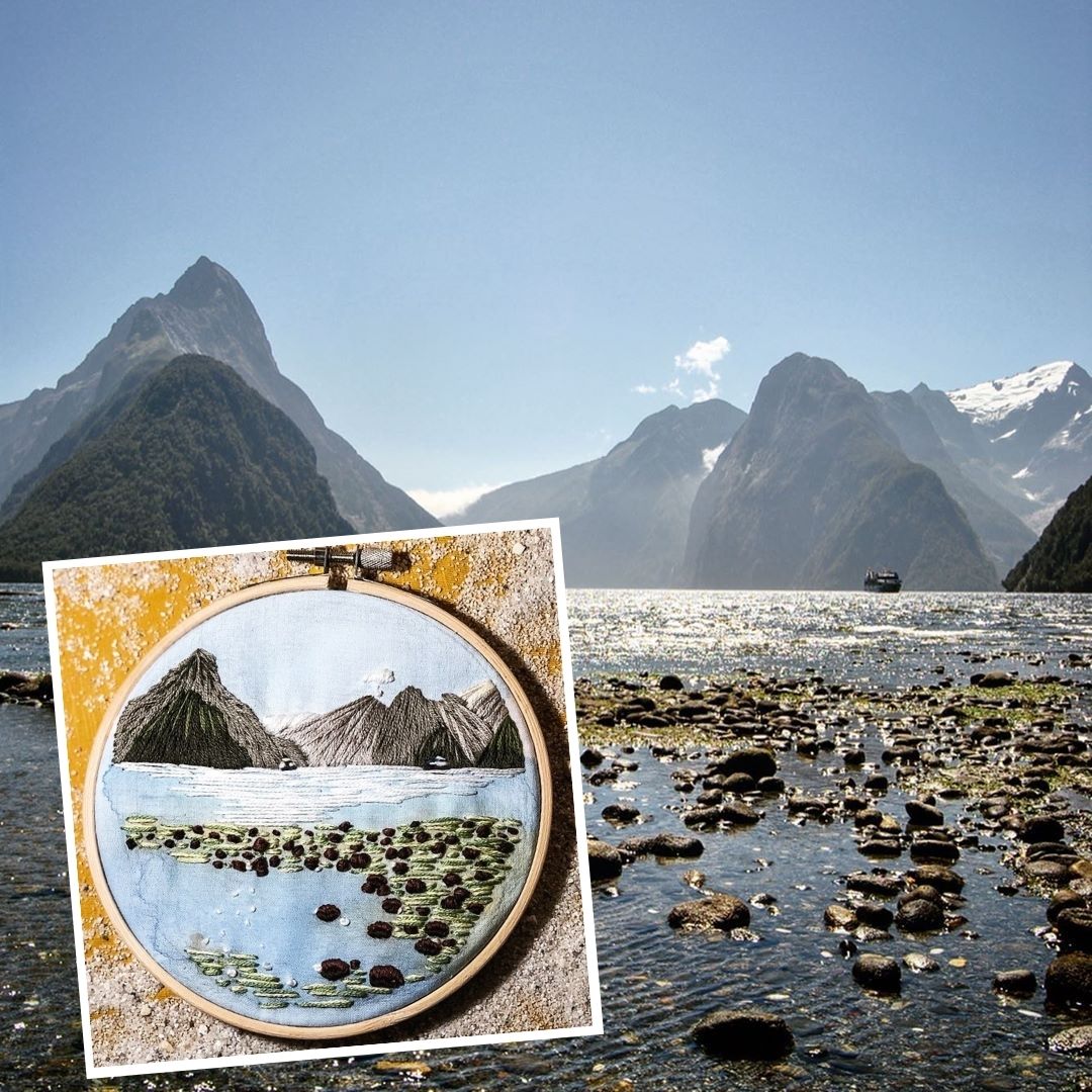 Milford Sound Stickmuster – die Geschichte hinter meinem Sehnsuchtsort